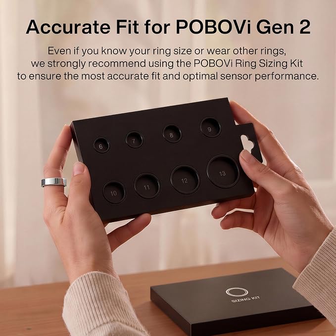 POBOVi Gen 2 Sizing Kit - Size Before You Buy Gen 2 - Unique Sizing, Not Standard Ring Sizing