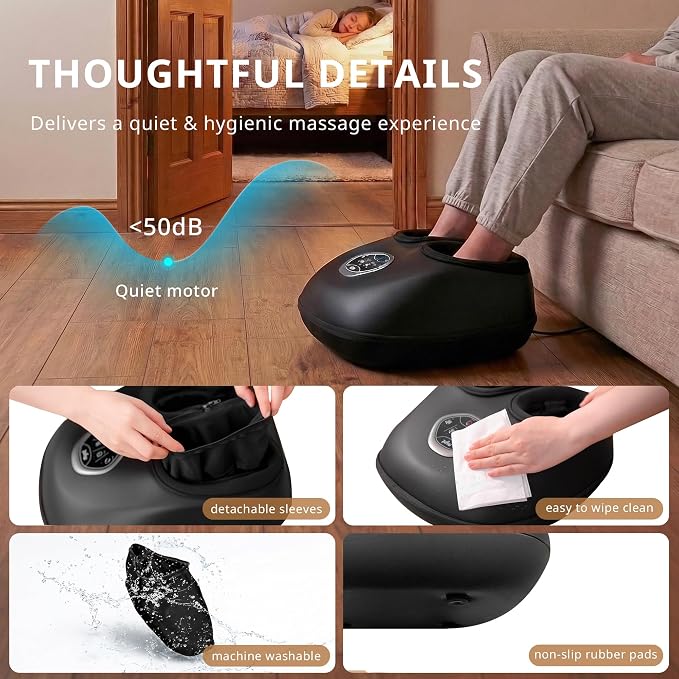 Mynt Shiatsu Foot Massager with Heat, Deep Kneading Electric Foot Massage Machine for Plantar Fasciitis, FSA Eligible HSA Approved Feet Massager with Remote Control, Fits Up to 13