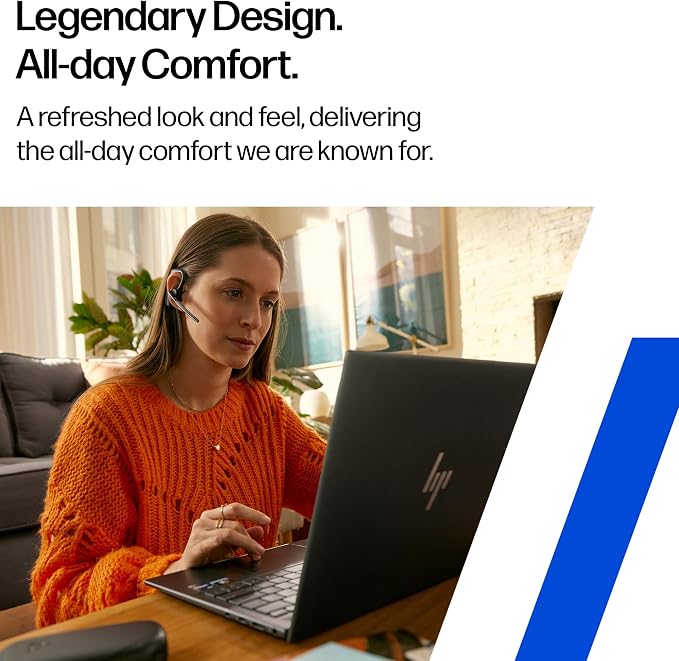 Poly Voyager Legend 30 - Bluetooth Headphones with Mic - Discreet Boom & 4 Noise-Canceling Mics - WindSmart Technology - All-Day Comfort - Seamless Connectivity - Smart Sensors & Call Controls