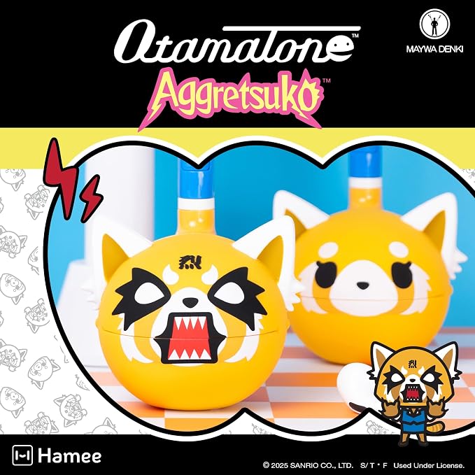 Otamatone Special Edition Sanrio (Aggretsuko - Rage) - Fun Electronic Musical Toy Synthesizer Instrument by Maywa Denki (Official Licensed) [Includes Song Sheet and English Instructions]