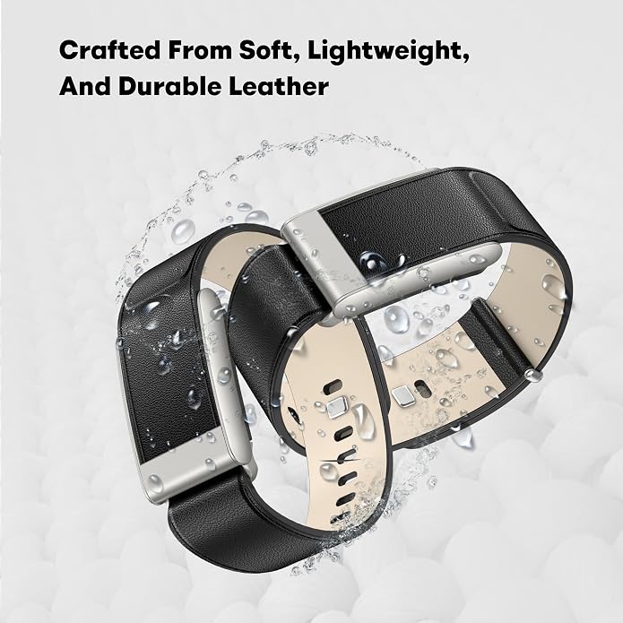 DADO Luxe Tapered Leather Replacement Band Compatible with WHOOP 5.0, One, Peak, and Life Fitness Tracker – Durable & Comfortable | Not for Whoop Gen 4