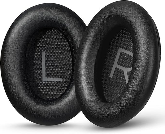 Damex Replacement Earpads for Bose QuietComfort 45/45 SE/Noise Cancelling Headphones, Updated Thickened Memory Foam, Protein Leather (Black)