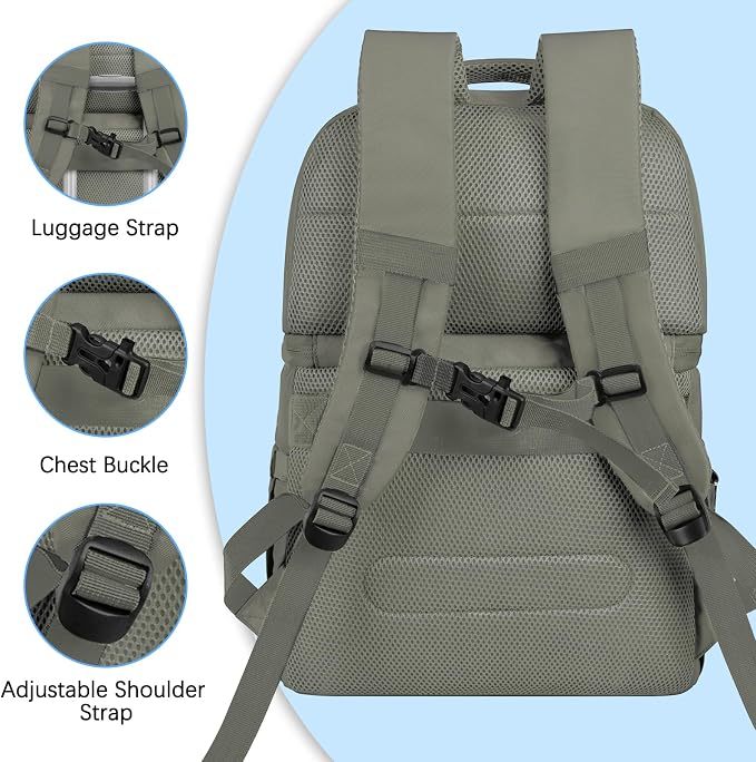 Goloni 40L Insulated Cooler Backpack, Leakproof Lightweight Soft-Sided Cooler with Cooler Compartment