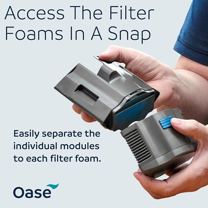 Oase BioPlus Thermo 50 Compact Internal Filter for Clean & Clear Aquarium Water – Easy Maintenance, Discreet Corner Mount, Integrated Heater, for Freshwater Tanks up to 15 Gallons