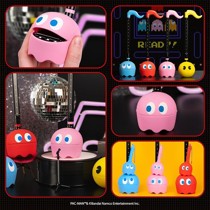 Otamatone PAC-MAN Electronic Musical Instrument Portable Synthesizer Toy from Japan by Maywa Denki – Fun Award-Winning Music Toy for Kids, Teens & Adults [English Instructions] - Pinky