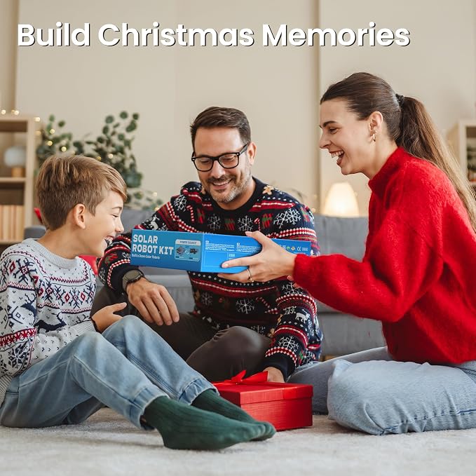 Sillbird Bundle - 2 Items Robot Building Kit with Remote Control & 12-in-1 Solar Robotic Toys Christmas STEM Gift for Boys Aged 8-14, Coding Technic Creative Gifts for Kids Teens