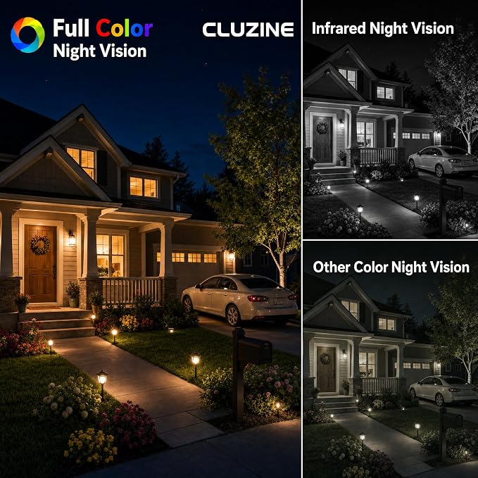 4MP 2K Window Camera, No Glare Thru-Glass Full-Color Night Vision, 2.4GHz & 5GHz WiFi Indoor Cameras for Home Security, Easy Install, Motion Detection, No Monthly Fee, 24/7 Recording