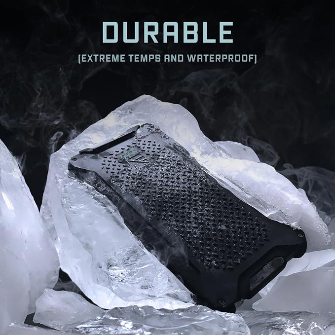 Dark Energy Poseidon Pro Indestructible Portable Charger | 10,000 mAh High Capacity | Fast Charging USB-C and USB-A Ports, Ultra-Durable Armor Flex, IP68 Waterproof, Made for Adventures Off The Grid