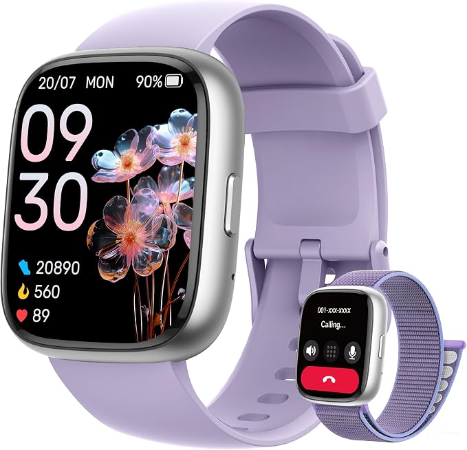 Smart Watch for Women Men, 2026 Upgrade Smartwatch [2 Bands, 44mm case], 1.83" Fitness Tracker Watch Alexa Built-in, Make/Answer Call, HR Sleep Stress Monitor, IP68 Waterproof Step Counter Watch
