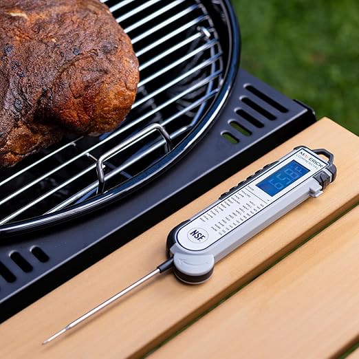 Maverick Pro‑Temp Digital Meat Thermometer PT‑100BBQ, Instant Read with Backlit Display, Oven Safe, Calibration Feature, Grill, Smoker & BBQ Temperature Probe