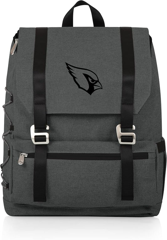 Picnic TIME NFL Arizona Cardinals OTG Traverse Backpack Cooler - Soft Cooler Backpack - Hiking Backpack, (Heathered Gray)