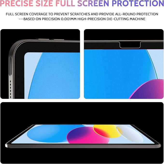 Peslv 2 Pack Like Paper Screen Protector for iPad 10th 2022 10.9" & iPad 11th A16 2025 11", Matte Anti Glare PET Film/Blue Light Filter Eye Protection Cover/Drawing & Writing Feel Like on Paper