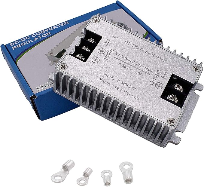 DC to DC High Efficiency Voltage Converter 8-36V to 12V 10A 120W Buck-Boost Converter DIY Power Supply Step-Down/Up Transformer