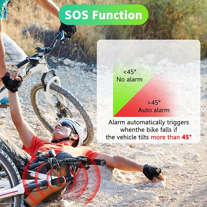USUPERINK 4Pcs Anti Theft Bike Alarm with Remote,Bike Alarm,Motorcycle Alarm,Motorbike Alarm,Ebike Accessories for Adult Bikes IP65 Waterproof 113dB Super Loud Fit for All Handlebar Sizes Remote Strap