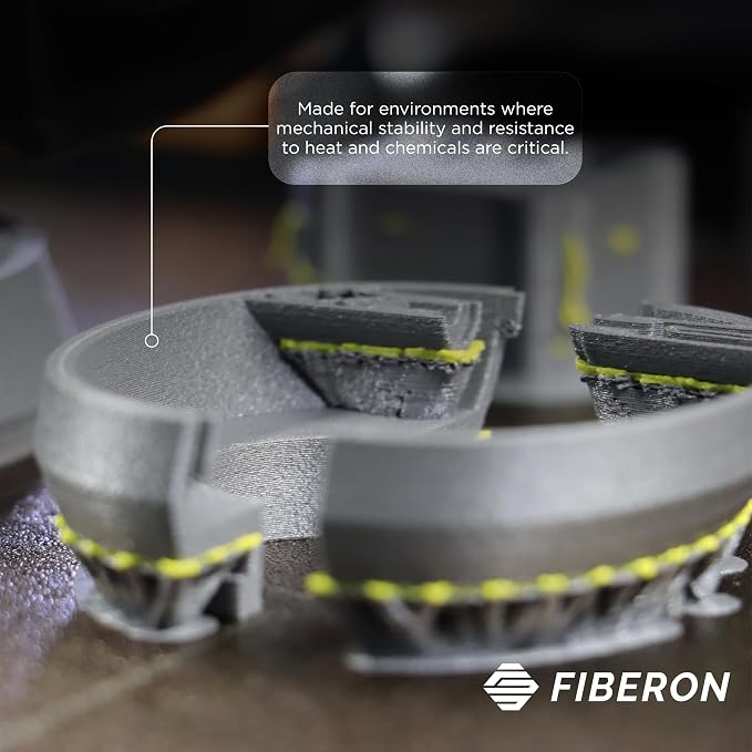 Polymaker Fiberon PPS-GF20 Filament 1.75mm 3kg Spool, Extreme Heat Resistance, Electrically Insulating, UL94 V0 Flame Retardant, Chemical Resistant, Ideal for Housings, Fixtures & Automotive Parts