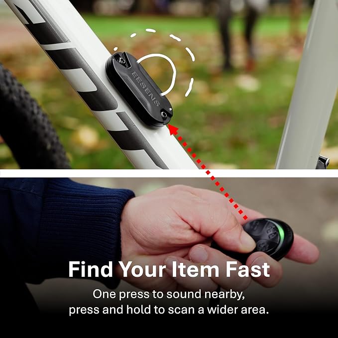 Dual Alert Guardian Alarm System with Alarm Remote -110dB Vibration Siren & 800ft Wireless Theft Alert- Discreet, Tamper & Weather Resistant, Simple Mount for Bike, Motorcycle, Camping, Camera & More