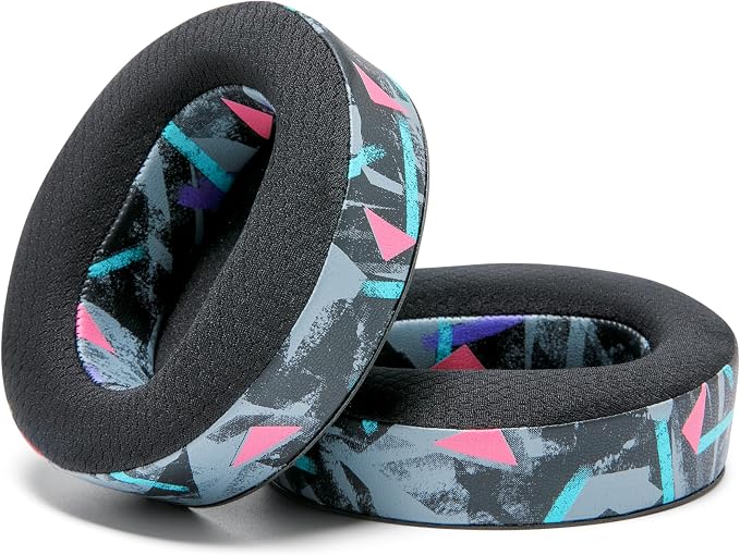 WC Freeze Maxwell - Cooling Gel Replacement Earpads for Audeze Maxwell Headphones by Wicked Cushions - Elevate Comfort, Durability, Thickness & Sound Isolation for Epic Gaming Sessions | 90's Black