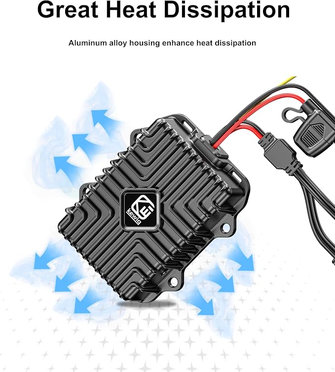 Kewig 400W 32A 12V Golf Cart 48V-120V to 12V Converter | Voltage Regulator Reducer Transformer with Fuse DC Convert Regulator Power Supply Buck for Motorcycle Golf