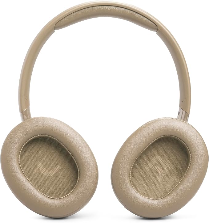 JBL Tune 730BT - Wireless Over-Ear Bluetooth® 6.0 Headphones with Powerful JBL Pure Bass Sound, 2 beamforming mics for Perfect Calls, Up to 76 Hours of Battery Life, & Multi-Point Connection (Beige)