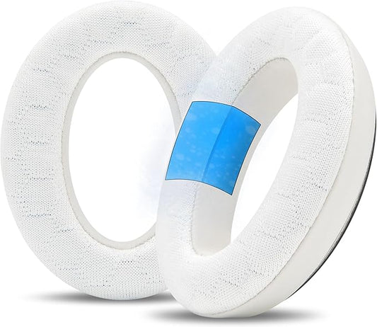 WC Freeze V2 QC45 – Cooling Gel Earpads Compatible with Bose QuietComfort 45, QuietComfort SE & QC Wireless (2023) by Wicked Cushions | Freeze V2 Cooling Fabric, Extreme Comfort | White