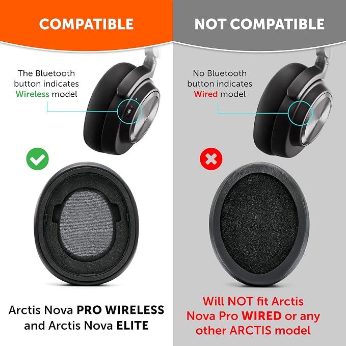WC Mod Kit Nova Pro Wireless & Nova Elite RandomFrankP Edition - Cooling Gel Earpads, Silicone Headband, & Magnetic Plates for SteelSeries Arctis Nova Pro Wireless & Nova Elite by Wicked Cushions