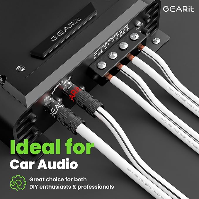 GearIT 18AWG Speaker Wire, Pro Series 18 Gauge Speaker Wire Cable (500 Feet / 152 Meters) Great Use for Home Theater Speakers and Car Speakers, White