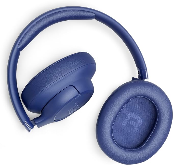 JBL Tune 730BT - Wireless Over-Ear Bluetooth® 6.0 Headphones with Powerful JBL Pure Bass Sound, 2 beamforming mics for Perfect Calls, Up to 76 Hours of Battery Life, & Multi-Point Connection (Blue)