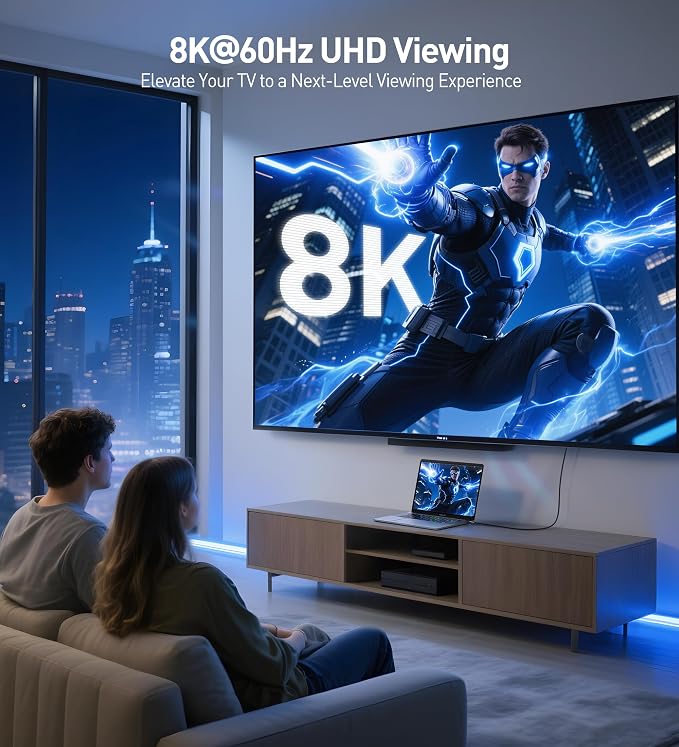 Cable Matters [Ultra High Speed HDMI Certified] 2-Pack 48Gbps 8K HDMI Cable 9.8 ft / 3m with 8K@60Hz, 4K@240Hz and HDR Support for PS5, Xbox Series X/S, RTX3080/3090, RX 6800/6900, Apple TV, and More