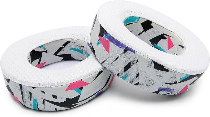 WC Freeze Nova Pro Wireless - Cooling Gel Earpads for Arctis Nova Pro Wireless, Nova Elite & Nova Pro Omni (Doesn’t Fit Other Models), by Wicked Cushions, Extra Thick & Comfortable | 90's White