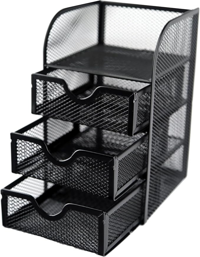 Huron Desktop Mini 3-Drawer Supplies Organizer (1/4/24/96) (1 pc)