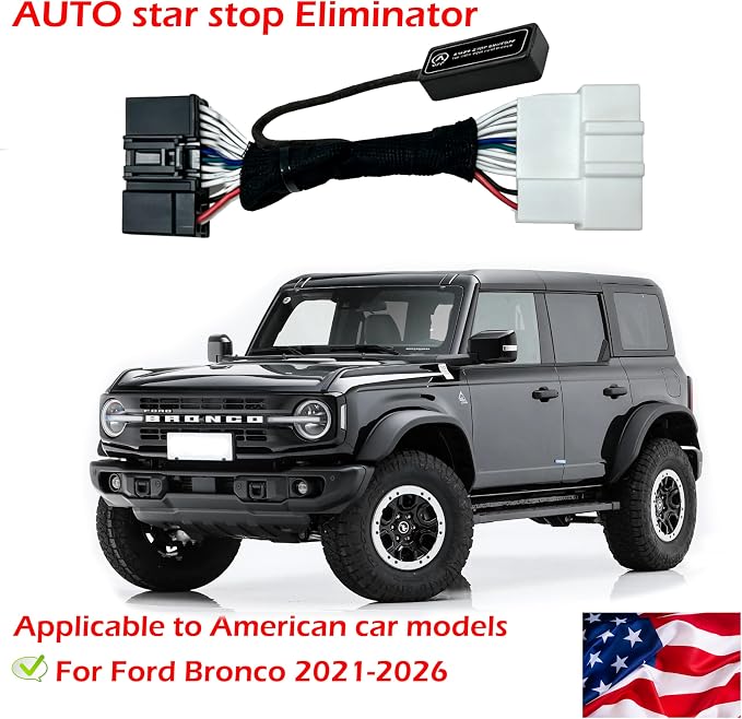 for Ford Bronco 2021-2026 - Auto Start Stop Eliminator Easy-Install Autostop Eliminator - Compatible Ford Bronco Accessories