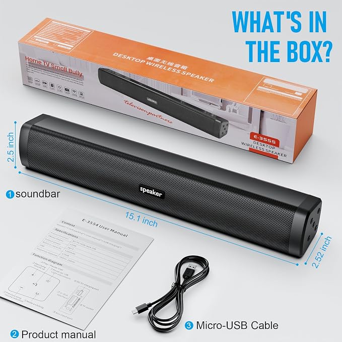 Dnil Portable Long bar Speaker, Bluetooth Wireless Speaker, Powerful Speaker for Home Use, Outdoor Parties, Beach, and Travel