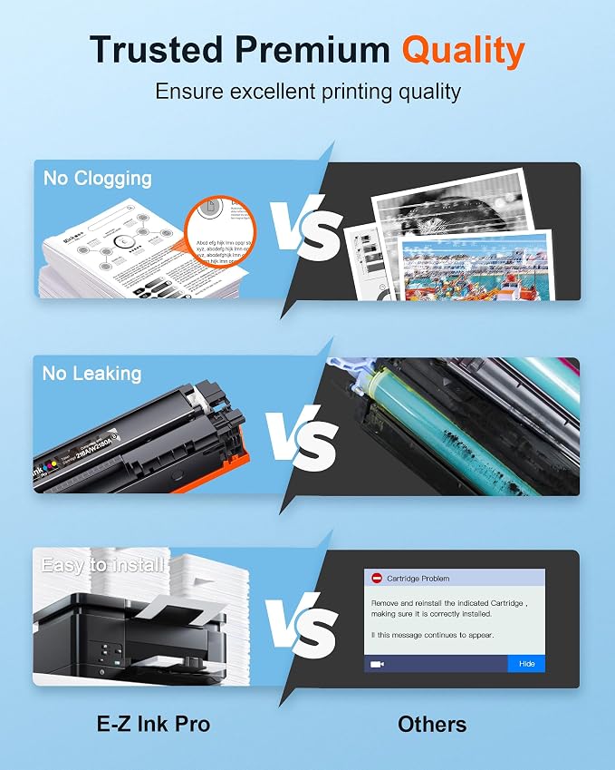 E-Z Ink Pro Compatible for HP 218A Toner Cartridges 4 Pack (with Chip) 3301fdw Toner Work for HP 218A 218X 218 for Color LaserJet Pro MFP 3301fdw 3301cdw 3201dw 3301sdw 3301 Printer Ink W2180A W2180X