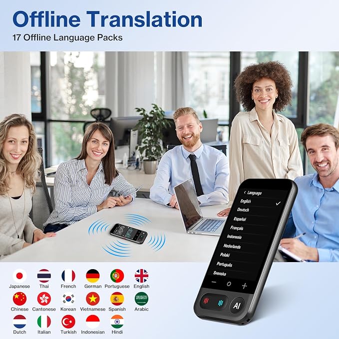 AI Translator, Real-Time AI Conversation & Voice Translator, 149 Languages | AI Conversation, Real-Time Voice Translation, Offline Translation, OCR Camera Translation, AI Recording