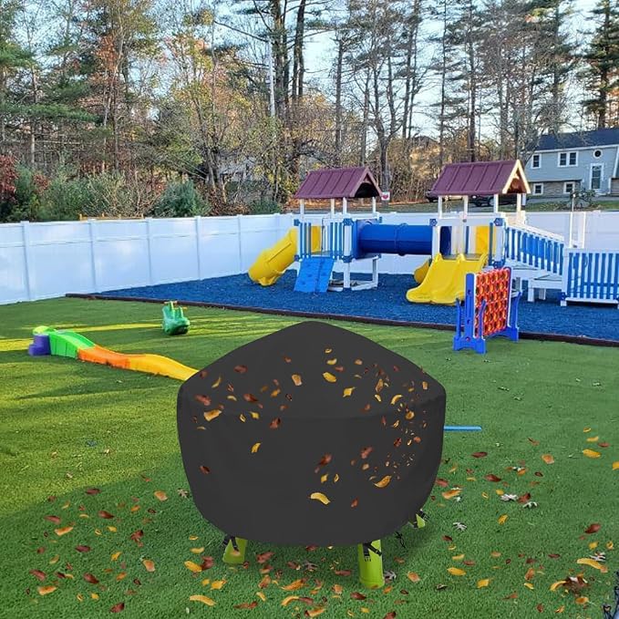 Kids Water Table Cover Spiralin' Seas Waterpark Play Sand Water Table Outdoor Toys Cover 34X34X18 inch-Black
