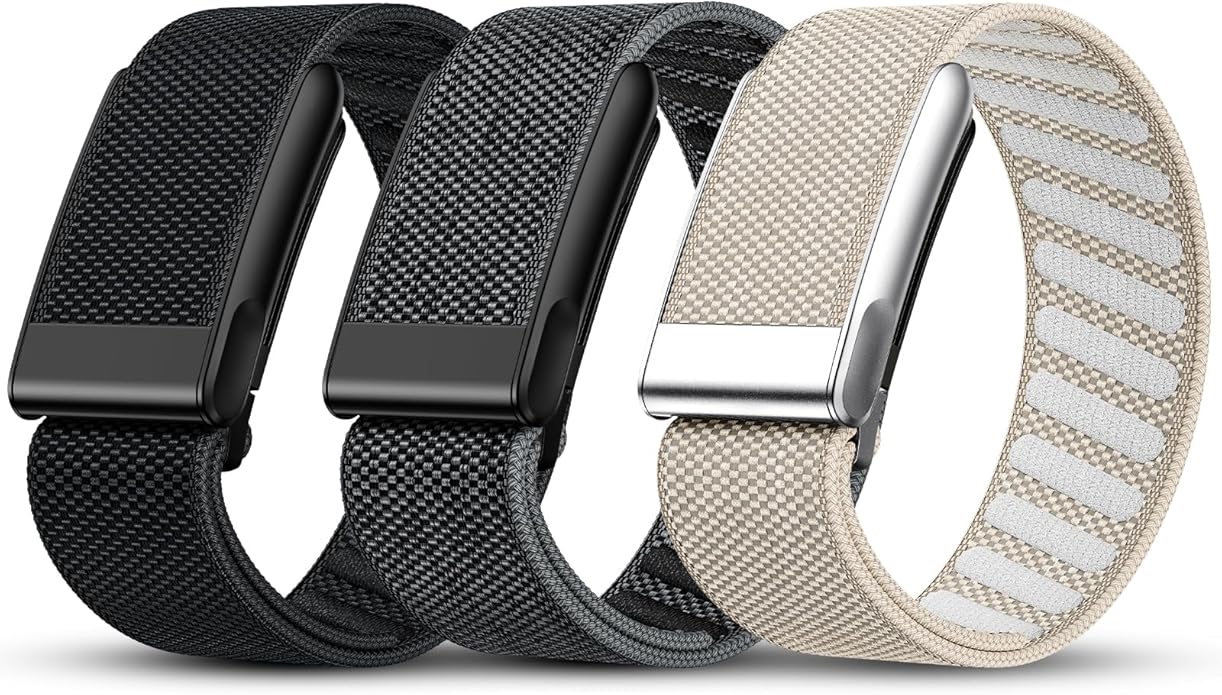 Tensea 3 Packs Nylon Sport Band Compatible with WHOOP 5.0/MG, One, Peak & Life – Breathable Loop Strap, Comfortable Wristband, Quick-Dry Replacement Watchband Accessories for Men Women, NOT for WHOOP 4.0