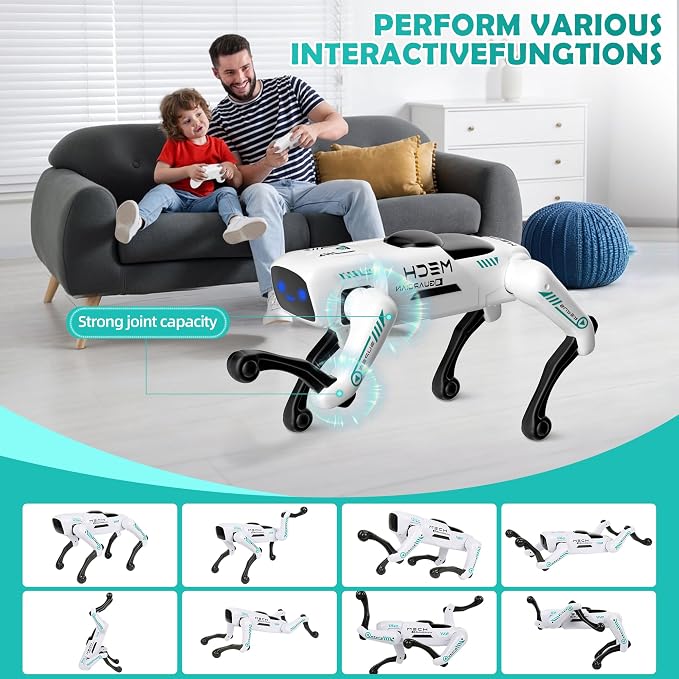 Smart Robot Dog for Kids, STEM Learning Robotic Pet with Remote & APP Control, 30+ Actions, Programmable Toy, Gift for Boys Girls Age 6-12 (Compatible with iOS/Android)