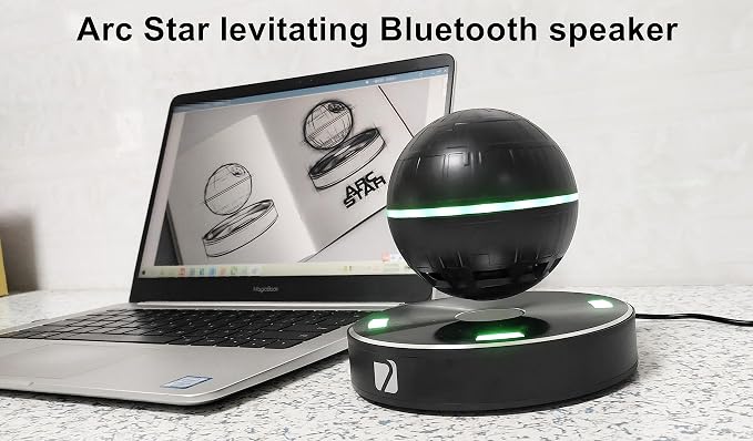 Arc Star Floating Speaker | Bluetooth and NFC | Smartphone Charger | 360° Sound