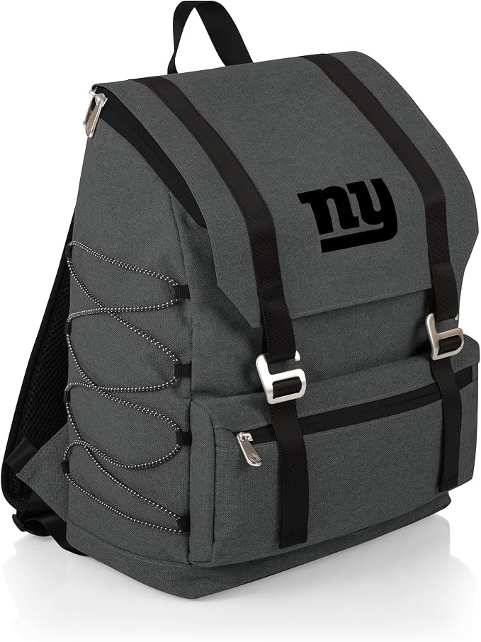 Picnic TIME NFL New York Giants OTG Traverse Backpack Cooler - Soft Cooler Backpack - Hiking Backpack, (Heathered Gray)