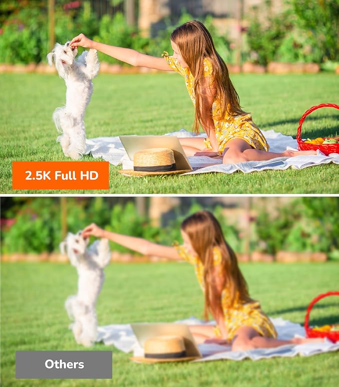 SensForge 2.5K Indoor Outdoor Battery Camera, Dual-Band WiFi, Free AI Human & Pet Detection, 2-Day Cloud + 32GB SD Storage, Spotlight Color Night Vision, Magnetic Mount, Optional AI + Storage Upgrade