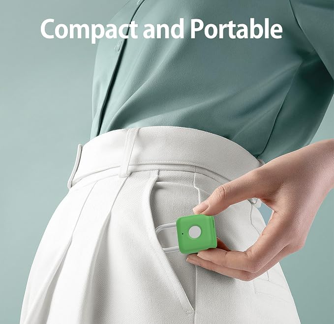 Fingerprint Padlock eLinkSmart Gym Locker Lock with Phone App iOS Watch Metal Keyless Combination Locks for Backpack Suitcase Luggage School Sports Locker Toolbox Hasp Storage Green