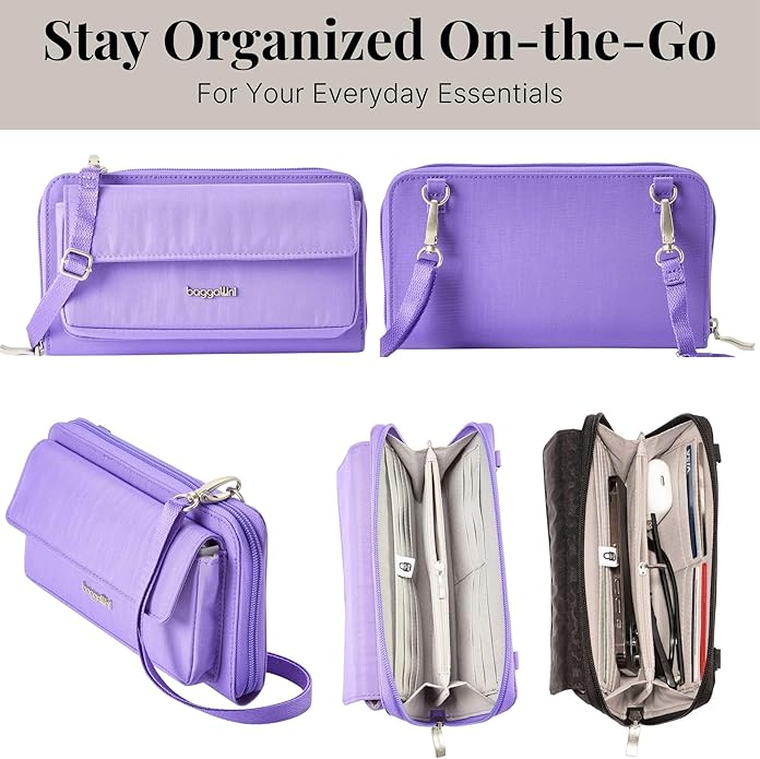Baggallini womens Rfid Phone Wallet Crossbody