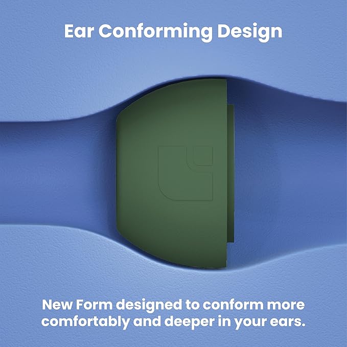 Foam Masters Ultra-Premium Memory Foam Ear Tips for AirPods Pro 1st & 2nd Gen | 3 Pairs | New Ver. | Secure Fit | Super Comfort | Better Noise Cancel | Replacement Buds (Small, Forest Green)