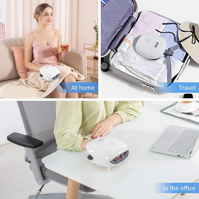 COMFIER FSA Wireless Hand Massager with Heat,3 Levels Compression & Heating,Rechargeable Hand Massager Machine for Carpal Tunnel,【2026】 Gift for Men,Women，HSA