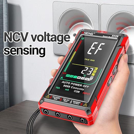 ANENG Digital Multimeter Tester TRMS 9999Counts Smart Auto-Ranging Anti-Burning Ohm Amp Voltmeter with NCV,DC/AC Current,Voltage,Resistance Diodes,Continuity,Capacitance,Temperature
