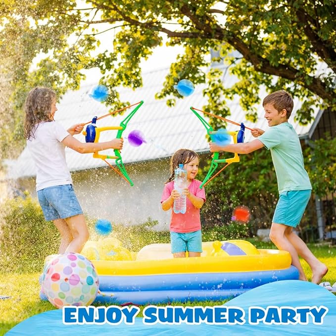 Soulchen 2 Pack Water Balloon Launcher Slingshots, Hand-held Launcher Summer Toys for Kids Outdoor Pool Beach Water Game for Boys, Girls, Teens, Adults Backyard Fight Play