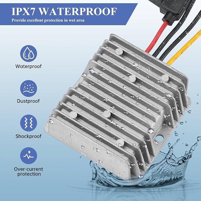 20-60V to 12V20A 240W Waterproof DC/DC Step Down Converter | Step Down Module, for Car, Truck, LED and Tools，Step Down Power Transformer