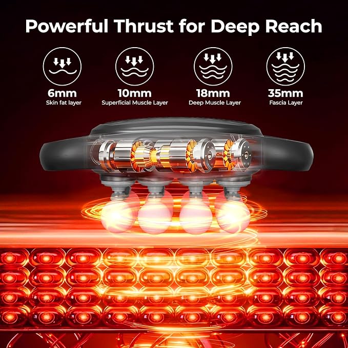 16 Head Massage Gun Set, Deep Tissue Percussion Massager with 9 Modes & 9 Intensities, Pain Relief, Portable & Quiet, Massage Tools for Back, Shoulders, Legs, Foot, Full Body Muscle Relaxation