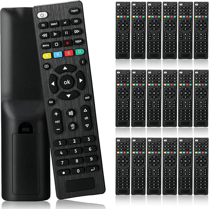 20 Pack Universal TV Remote Replacement Compatible with All Smart TV LED LCD HDTV 3D Series for Motel Hotel Nursing Home (Regular)