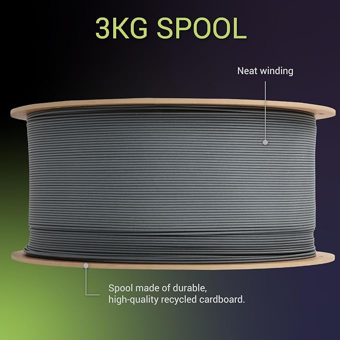 Polymaker Fiberon PPS-GF20 Filament 1.75mm 3kg Spool, Extreme Heat Resistance, Electrically Insulating, UL94 V0 Flame Retardant, Chemical Resistant, Ideal for Housings, Fixtures & Automotive Parts